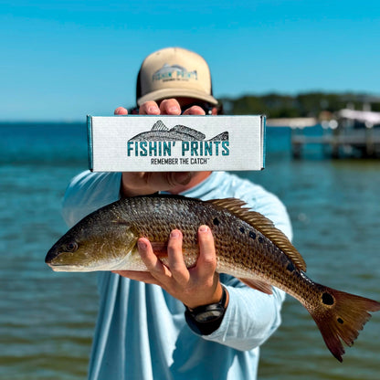 Fishin Prints Standard Pack fish printing kit – gift for fishermen, food-safe gyotaku printing supplies