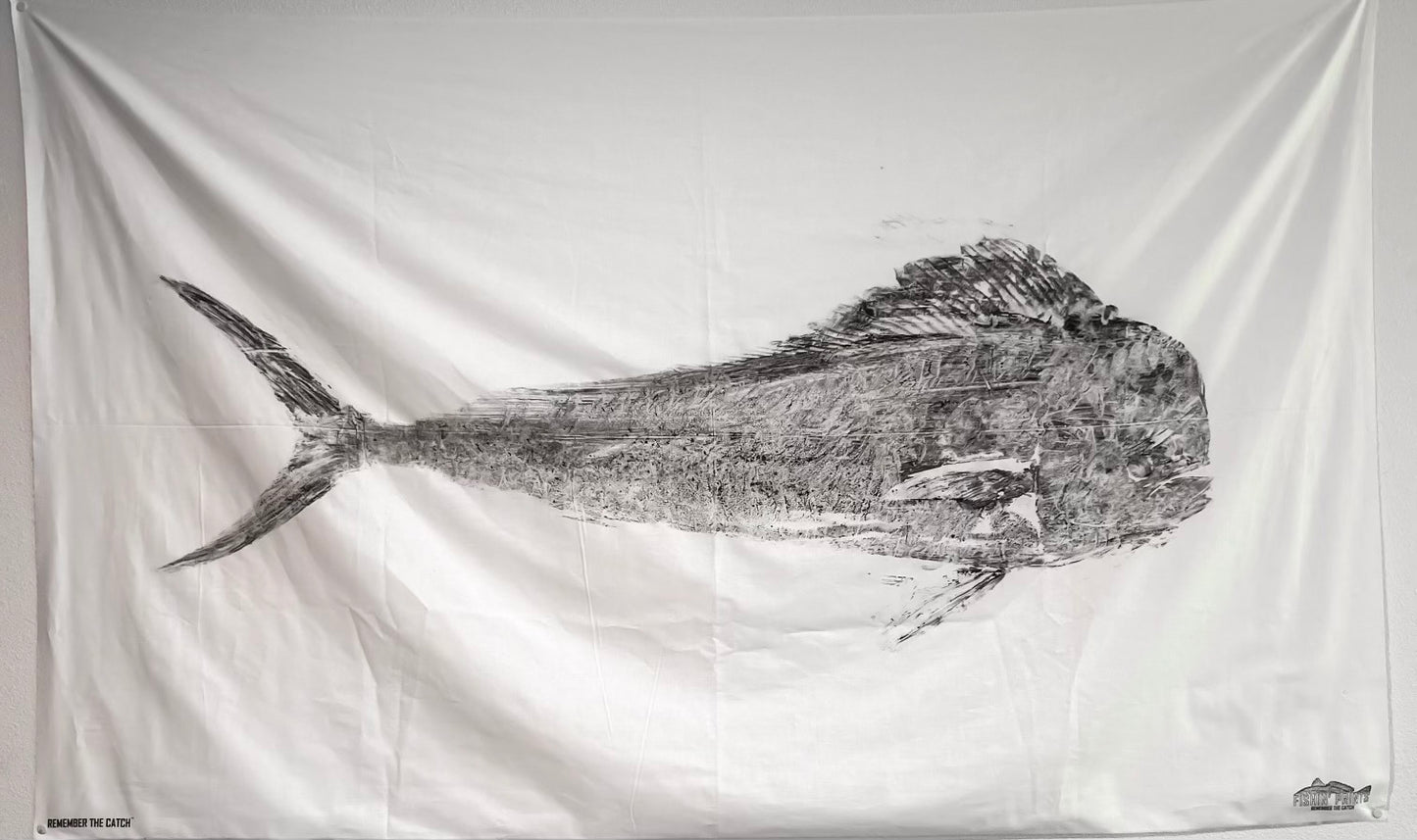 Fishin' Prints Pelagic Pack DIY Gyotaku fish printing kit - two 60X36 inch sheets of cloth to print your catch! - Prints up to 15 catches or two full size prints- Gift for Fishermen - Gyotaku Fish Printing Supplies - Fish Printing