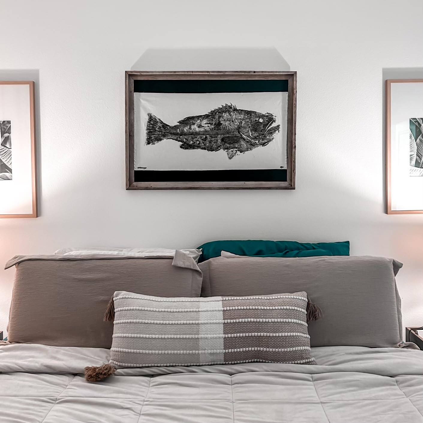 DIY Gyotaku Fish Printing Kit - Large Cloth Sheets 36"x18" - Taxidermy Alternative - Natural Cuttlefish Ink - Gift for Fishermen - Gyotaku Fish Printing Supplies - Fish Printing
